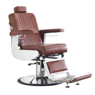 Barberstol DIPLOMAT - cognac-brun - Salongutstyr